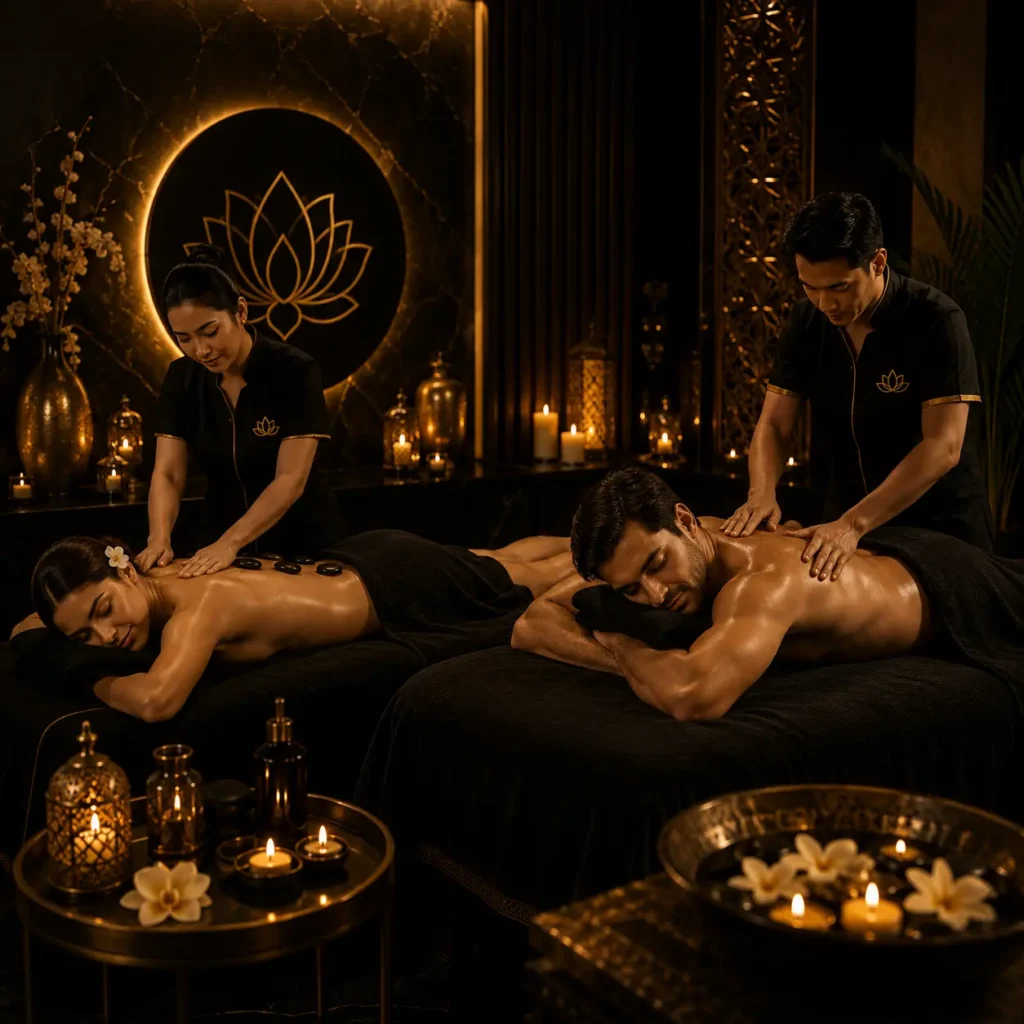 Couple spa therapy